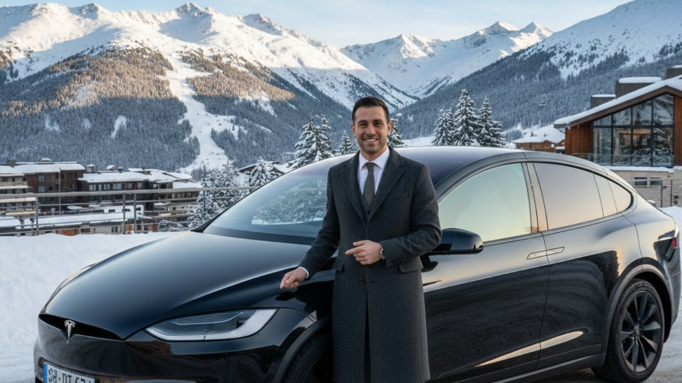 Transfert taxi Lyon vers station Alpe d'Huez - Vue montagne